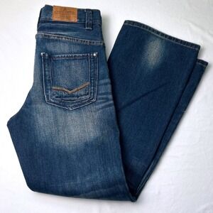 GASOLINE BRAND Jeans Mid Rise Bootcut Blue Denim Girls Size 14 Western Cotton